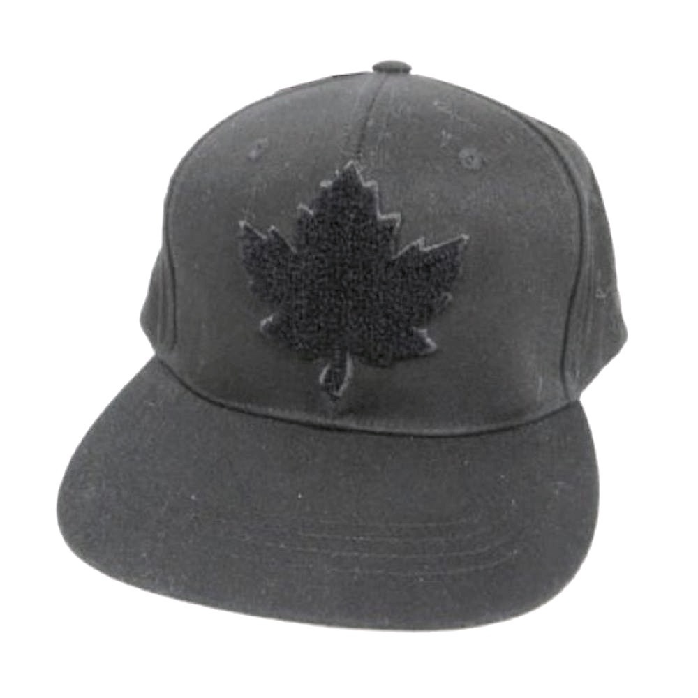 Canadian Toronto Maple Leaf baseball cap | black on black unisex adjustable back